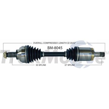 Surtrack Axle Cv Axle Shaft, Bm-8045 BM-8045